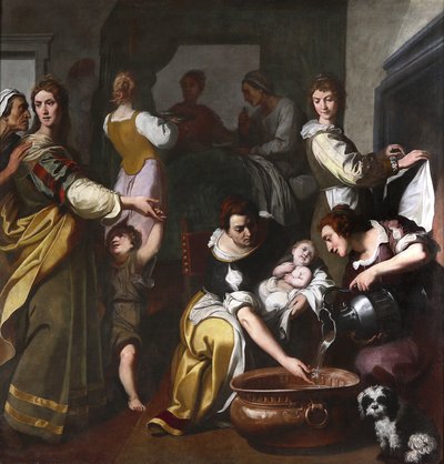 The Birth of the Virgin Mary by Daniele Crespi